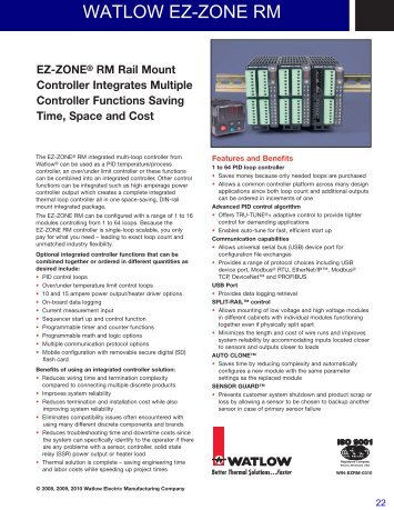 Specification Sheet - Heaters Sensors Controls