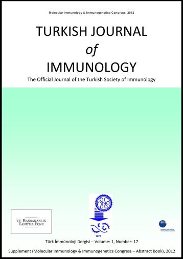 TURKISH JOURNAL of IMMUNOLOGY - Türk İmmünoloji Derneği