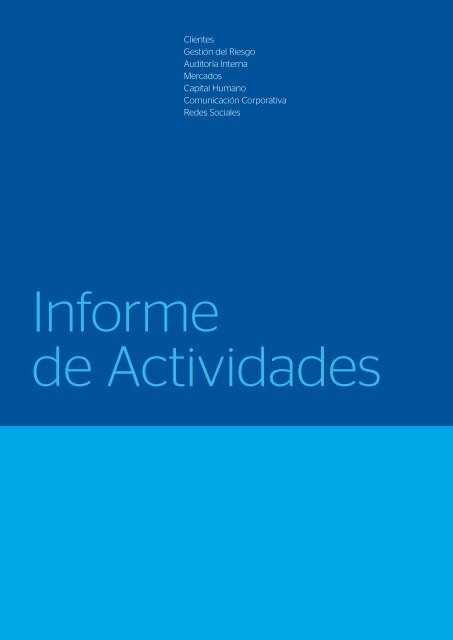 Informe de Actividades - Banco Provincial