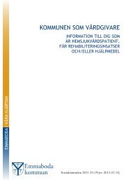 Kommunen som vÃ¥rdgivare.pdf - Emmaboda kommun