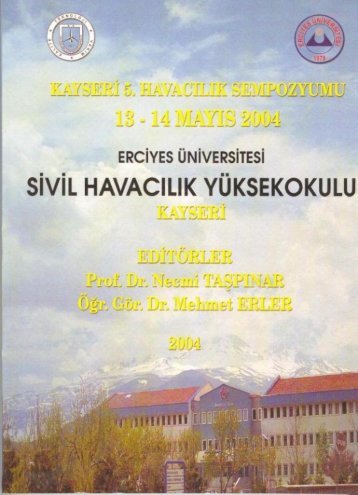 Sempozyum kitabı - Sivil Havacılık Yüksek Okulu - Erciyes Üniversitesi