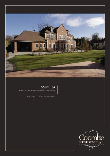 View Brochure - Coombe Residential