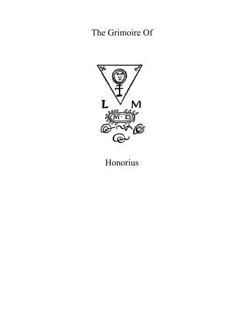 The Grimoire Of Honorius