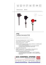 resistance thermometer Pt100 - ACS-CONTROL-SYSTEM GmbH