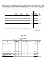 MILK ORDER FORM