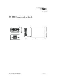 RS-232 Programming Guide - Coloradovnet.com