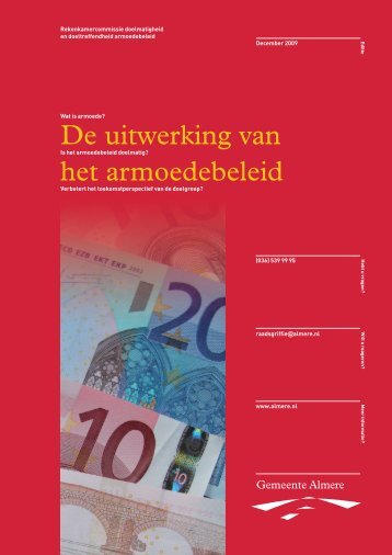 De uitwerking van het armoedebeleid - Gemeenteraad Almere