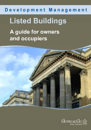 Listed buildings: a guide for owners and occupiers - Newcastle City ...