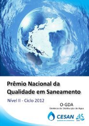 COPASA - Prêmio Nacional da Qualidade em Saneamento