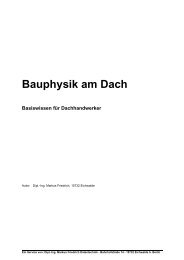 Basiswissen Bauphysik am Dach - Friedrich-Datentechnik