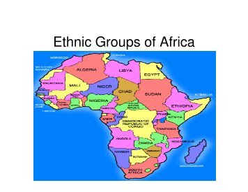 Ethnic Groups of Africa