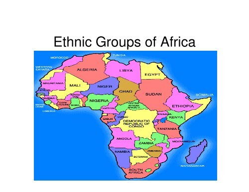 african ethnic groups in africa