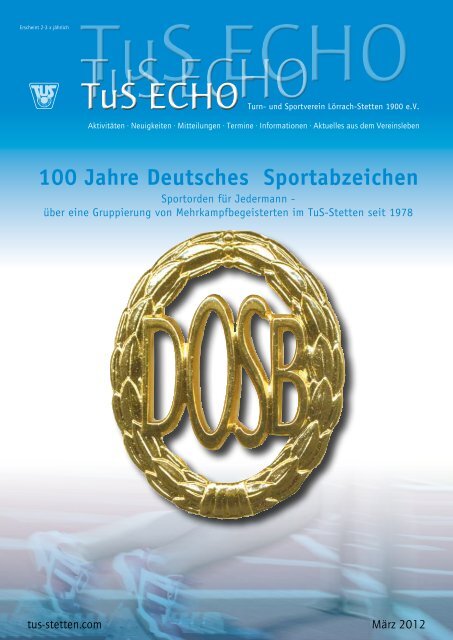 100 Jahre Deutsches Sportabzeichen - beim TuS Lörrach-Stetten