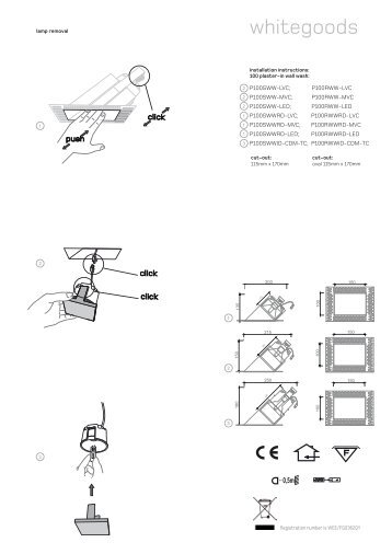 whitegoods 100 Plaster-in Installation Instructions A3.qxd