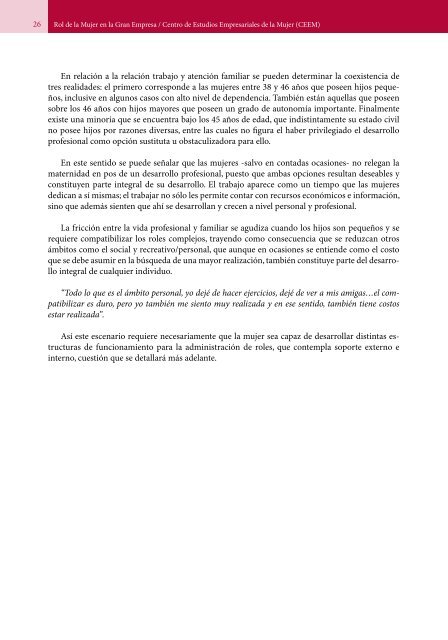 ROL DE LA MUJER - Facultad de EconomÃ­a y Negocios UDD