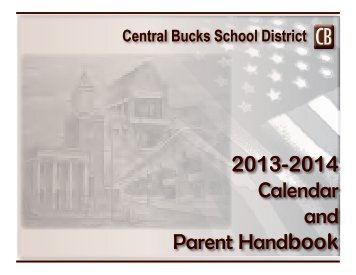 2013-2014 Calendar and Parent Handbook - Central Bucks School ...