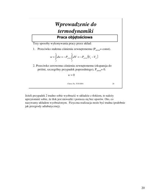 Slajdy z notatkami - Katedra Chemii Fizycznej