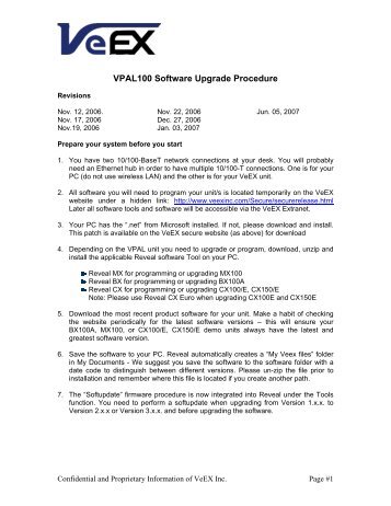 VPAL100 Software Upgrade Procedure - messkom.de