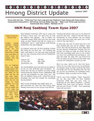 Hmong District Update Summer 2007