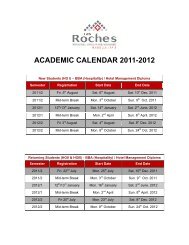 academic calendar 2011-2012 - Les Roches International School of ...