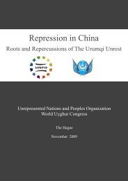 Repression in China - UNPO