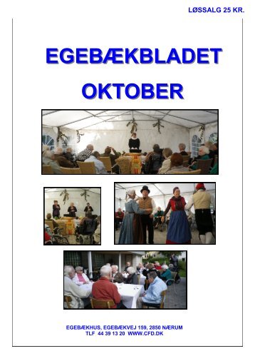 EGEBÃKBLADET OKTOBER - Center for dÃ¸ve