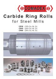 COMADEX Carbide Ring Rolls