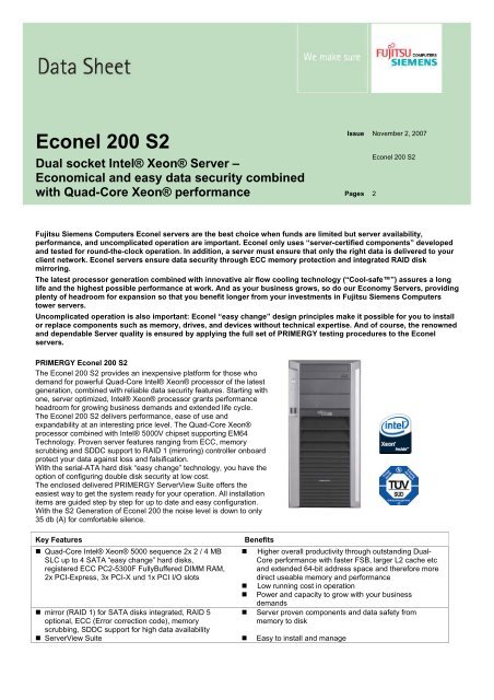 PRIMERGY Econel 200 S2