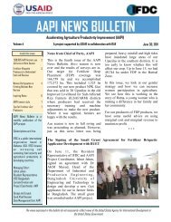 AAPI Bulletin Vol 4 June 2011 - AAPI (Accelerating Agriculture ...