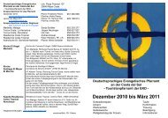 Infobrief 12.2010 - Deutschsprachiges Evangelisches Pfarramt an ...