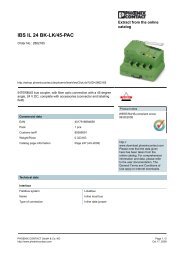 IBS IL 24 BK-LK/45-PAC - IEC Supply, LLC