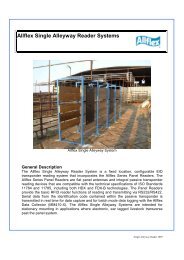 Allflex Single Alleyway Reader Systems - Canadian Cattle ...