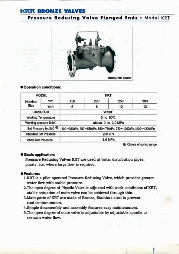 KKK BRONZE VALVES - Sintalow Hardware Pte. Ltd.