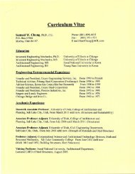 Curriculum Vitae - University of Utah Graduate School of Architecture