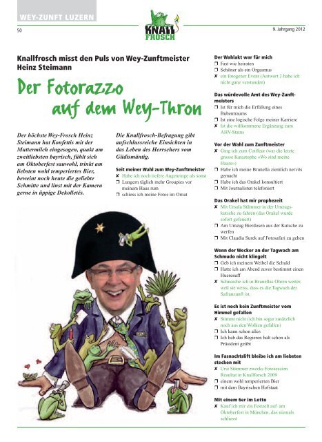 KnallFrosch 2012 - Das olympische Pamphlet über Huerenaffe und Co. 