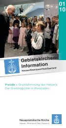 Gebietskirchen- Information - Hessen/Rheinland-Pfalz/Saarland