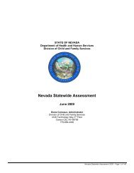 Nevada Statewide Assessment - Division of Child and Family Services