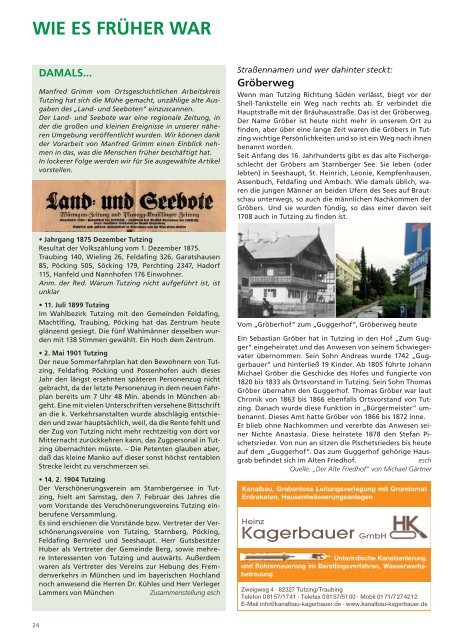 Download Heft 07 / Juli 2011 - Tutzinger Nachrichten