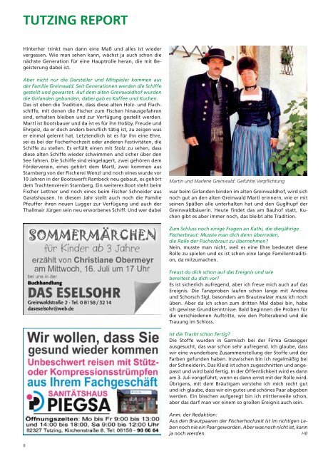 Download Heft 07 / Juli 2011 - Tutzinger Nachrichten