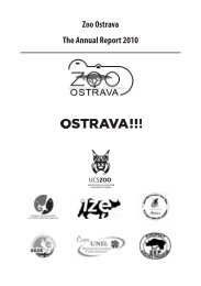 Zoo Ostrava The Annual Report 2010