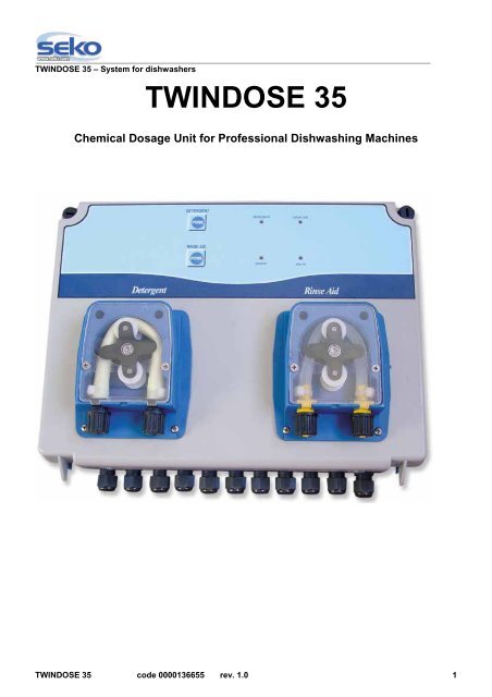 Seko Twindose 35 Series Inst.. - UK