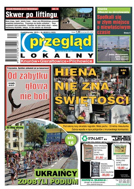 PrzeglÄd Lokalny Nr 40 (1022) 4 paÅºdziernika 2012 roku