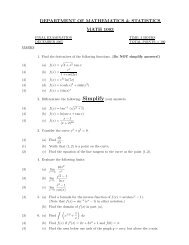 December 2005 - UNB Department of Mathematics and Statistics