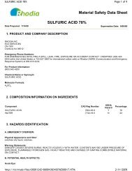 Sulfuric Acid 78 - Rhodia