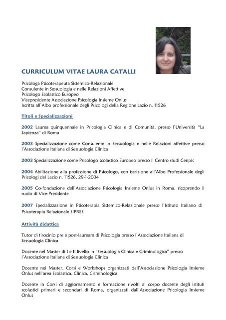 dr.ssa Laura Catalli - A.I.S.C.