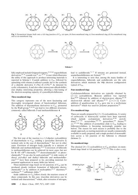Fullerene chemistry for materials science applications - Cluster for ...