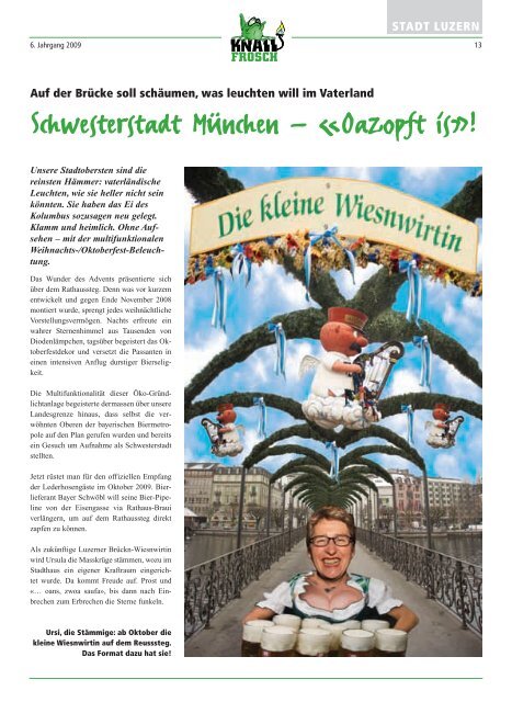 KnallFrosch 2009 - Das grosse Fasnachts-Programm für Stadt und Land