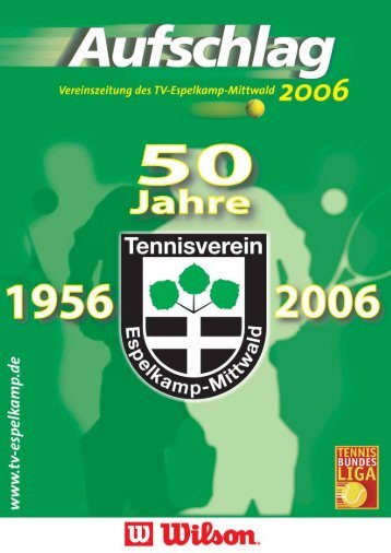 Aufschlag 2006 (PDF, ca. 5 MByte) - TV Espelkamp-Mittwald eV