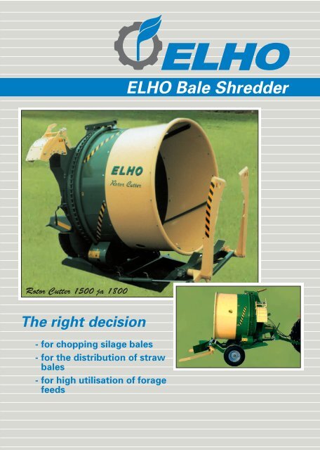 ELHO Bale Shredder - JS Woodhouse