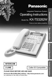 KXTS3282W - Operating Manuals for Panasonic Products - Panasonic